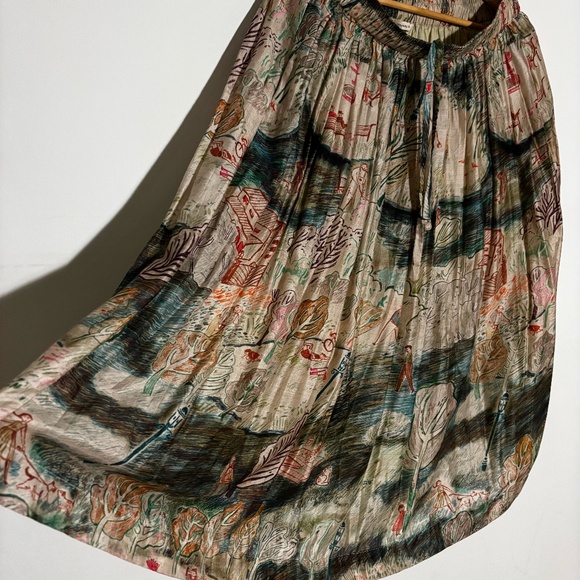 Runaway Bicycle Cara Silk Skirt, Printed - silk cotton - L - Picture 1 of 16